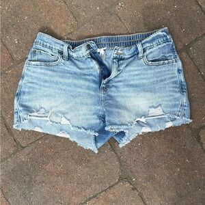 Aerie denim shorts size large gently used